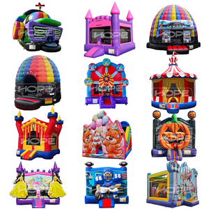 Unisex ticari PVC parti şişme kale mavi yürümeye başlayan Blues ipuçları çocuklar için kabarık atlama evi - Product Image 5