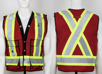 Veste de construction personnalisable à haute visibilité Gilet de sécurité réfléchissant à bande haute visibilité de jour Logo personnalisable
