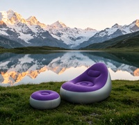 Canapé gonflable portable d'extérieur, fauteuil gonflable, canapé paresseux pour le camping