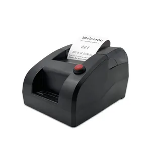 Impresora térmica de recibos de 58mm, dispositivo portátil de impresión de recibos, puede editar texto impreso a través de PC, hacer un número, Mostrar número de espera