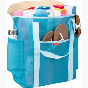 Échantillon gratuit, vente d'usine, sac en toile de plage personnalisé pas cher, sac en toile de coton, sac fourre-tout, sac à fermeture éclair, design géométrique - Product Image 4