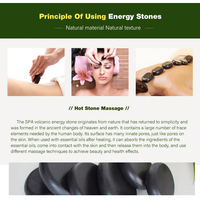 Ensemble de 16 pierres de massage chaudes en jade 100% naturel, boîte de pierres énergétiques pour spa, compresse chaude thermostatique automatique pour le raffermissement de la peau