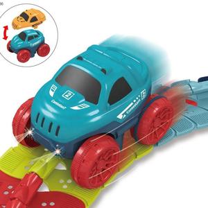 รางพลาสติกสำหรับ<span class=keywords><strong>รถ</strong></span><span class=keywords><strong>แข่ง</strong></span>ของเล่นสำหรับเด็กแบตเตอรี่ลิเธียมประกอบ DIY เพื่อการศึกษารางไฟ<span class=keywords><strong>รถ</strong></span>ไฟฟ้าแบบยืดหยุ่น - Product Image 2