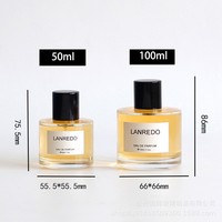 Flacons vaporisateurs en verre transparent bon marché pour parfums et cosmétiques 30 ml/100 ml