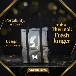 Bolsa Térmica Impermeable de Gran Capacidad, Bolsa de Transporte para Entrega de Alimentos, para Campamento, Picnic y Viajes - Product Image 6