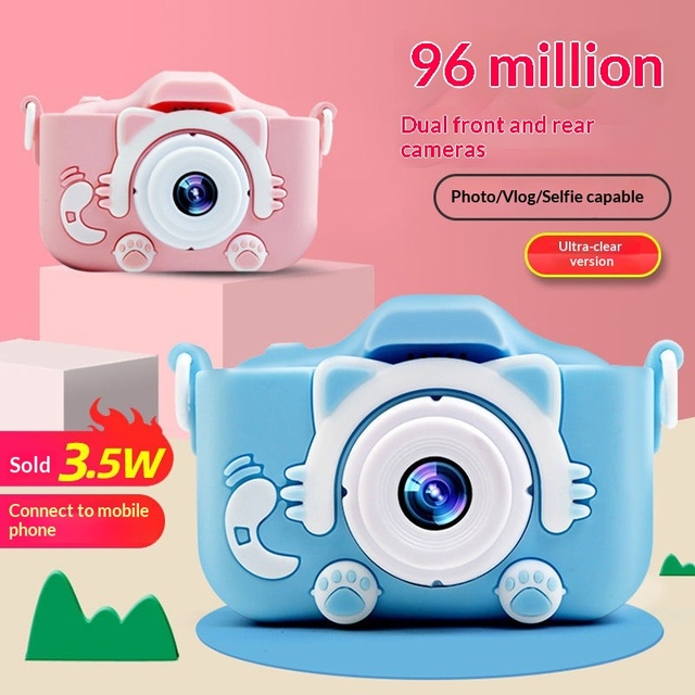 X2 Children's Instant HD Camera with 2.0 Inch Screen ABS Material Photo Video and SLR Gift Toy