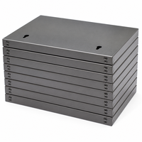Boîtier métallique personnalisé en aluminium brossé pour appareil électronique, instrument, coque de protection, taille et couleur personnalisées, OEM ODM