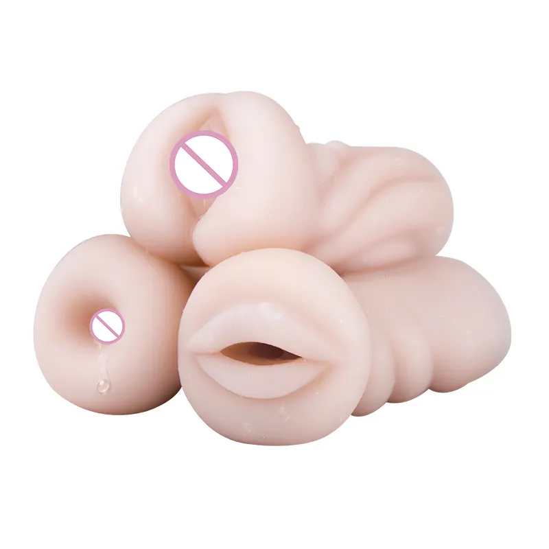 Factory Wholesale Hot Selling TPE Male Masturbator Pocket Pussy Sex Toys Artificial Vagina Anus Mouth For Men Masturbating