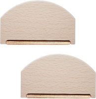 Brosse à laine en bois de hêtre portable avec logo personnalisé, peigne à cachemire, brosse à poils en cuivre, éliminateur de peluches pour pulls