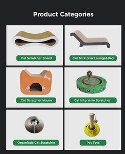 Casetta per gatti e torre in cartone ondulato a tema meduse rosa per arrampicarsi, graffiare e riposare - Product Image 6