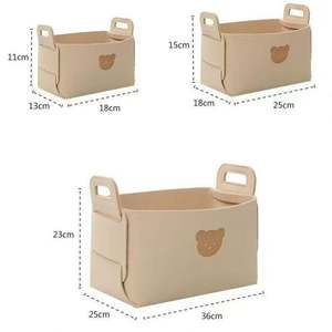 Regalo Promocional: Cesta de Almacenamiento Plegable de Fieltro para Regalos, Aperitivos, Juguetes y Más - Fácil de Transportar y Guardar - Product Image 6