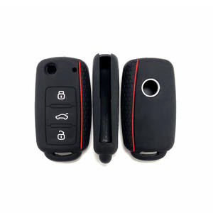 Housse de <span class=keywords><strong>clé</strong></span> de voiture pliable en silicone avec <span class=keywords><strong>protection</strong></span> pour <span class=keywords><strong>Volkswagen</strong></span> Sagitar POLO Tiguan Touareg Bora Golf - Product Image 3