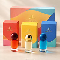 Set Botol Parfum Mini Kosong Berwarna-warni dengan Kotak Hadiah Logo Kustom Grosir
