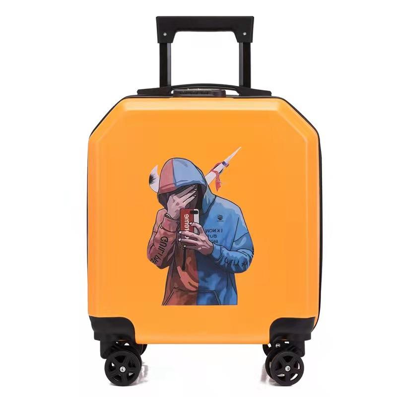 Orange avec motif garçon