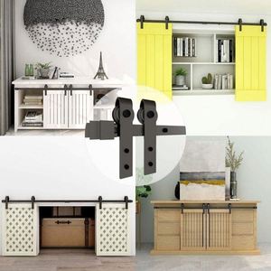 Kit de Herrajes RHETECH Super Mini para Puertas Correderas de Acero, Accesorios Duraderos para Paneles de Puertas de Armarios, Muebles de TV, Clósets y Ventanas - Product Image 5