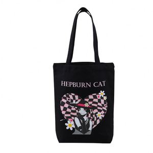 Wholesale Customized Printing Logo Cheap Canvas Handbag Eco Friendly, Reusable Cotton Shopping Tote Bag Handbag <b>Set</b>/ - Product Image 5