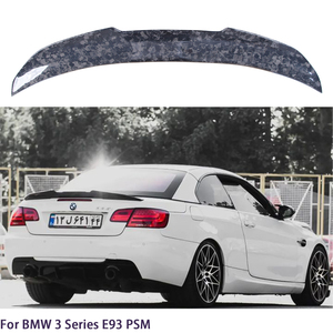 For 3 Series E93&E93 M3 Convertible PSM Style Forged Carbon Fiber <b>Rear</b> <b>Spoiler</b> Trunk Wing 2006-2013 - Product Image 2
