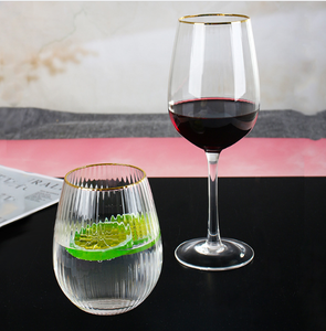 <span class=keywords><strong>Lot</strong></span> de 2 Verres <span class=keywords><strong>à</strong></span> <span class=keywords><strong>Vin</strong></span> <span class=keywords><strong>À</strong></span> Bord Doré Ensemble de Cadeaux - Product Image 6