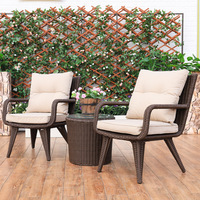 Vente en gros de chaise de table à manger de patio extérieur meubles en rotin ensemble de canapé en osier multifonctionnel