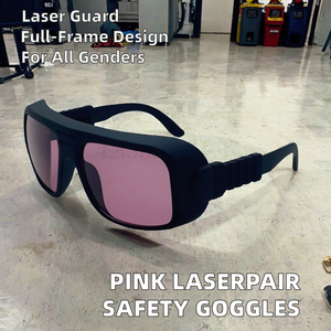 男性と女性の目の保護のためのプレミアムレーザーメガネ755nm 808nmピンクレーザー安全ゴーグル - Product Image 2