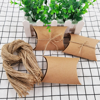 Vente en gros Boîte en papier kraft imprimée sur mesure pour emballage de cadeaux Technologie offset pour le stockage de présentoirs d'oreillers pour savon, bonbon, pop-corn