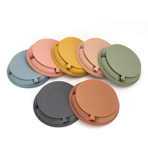 Assiette à dîner ronde pour enfants en silicone, personnalisée en usine, promotionnelle, nouveau design, écologique, robuste et très populaire - Product Image 5