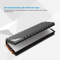 M.2 SSD dissipateur thermique NVME NGFF M.2 2280 disque dur à semi-conducteurs en aluminium dissipateur thermique radiateur refroidisseur coussin de refroidissement thermique pour ordinateur de bureau