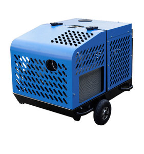 Nhà Máy Giá Di Động Động Cơ Diesel Máy Nén Khí Xăng Máy Nén Khí Với Bánh Xe - Product Image 3