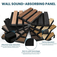 Paneles Acústicos Decorativos de Madera para Interiores, Ecológicos, Insonorizantes, Tipo Akupanel, Gran Venta
