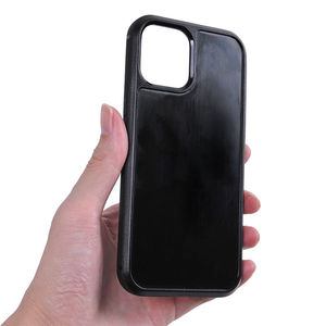 Para incrustaciones de cuero vacío PC TPU Raw Case para <span class=keywords><strong>iPhone</strong></span> 7 a 15 Series en blanco acanalado 2 en 1 cubierta de teléfono con tela en el interior - Product Image 6