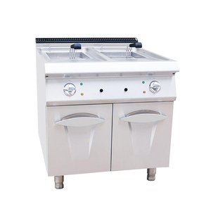 <span class=keywords><strong>Friteuse</strong></span> électrique/gaz à double commande en acier inoxydable avec deux paniers pour la maison, les hôtels et les restaurants - Product Image 2
