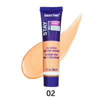Fond de Teint Liquide Waterproof Longue Tenue Haute Couvrance FDY05A, Fini Mat Hydratant à la Cire d'Abeille pour Peaux Foncées