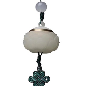 Lotus Scented Sachet Car Pendant Aromatherapy Keychain <b>Hanging</b> 2.6x2.4cm Chinese Retro Style Gift - Product Image 5