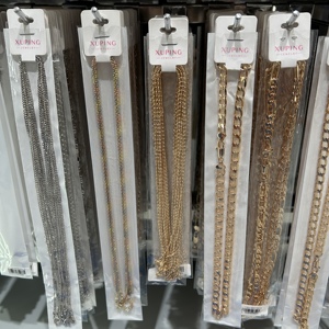 Vòng cổ nam mạ vàng 14K 18K chất liệu đồng, kiểu dáng cá nhân hóa, kiểu dây Cuban Link, bán buôn trang sức XUPING - Product Image 4