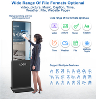 Appareil photo intelligent LCD tactile de 43 pouces, 10 pouces, pour publicité numérique
