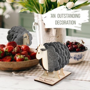 Creative sheep-shaped heat-insulating mat for <b>dining</b> <b>tables</b>, preventing burns, household tabletops, high temperature - Product Image 2