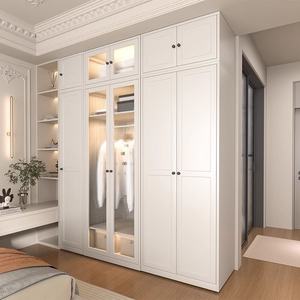 Armoire en acier à 4 portes pour chambre à coucher <span class=keywords><strong>avec</strong></span> étagères intérieures et cintre Mobilier de bureau <span class=keywords><strong>avec</strong></span> fonction de rangement - Product Image 2