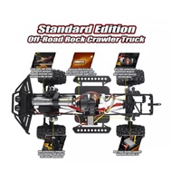 SANJOYO SJY-1093-ST Voiture électrique RC 4x4 à l'échelle 1:10, 2.4G, avec moteur à balais, pour drift et rock crawler, télécommande 4 canaux, portée 50m