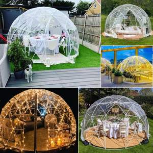 Cúpula de jardim ao ar livre, barraca de cúpula de PVC com cúpula de bolhas, barraca de bolhas de jardim com efeito de inverno à prova de intempéries, gazebos, casa de jardim para quintal - Product Image 5