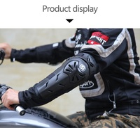 Juego de 4 protectores de rodilla y codo para motocicleta, equipo de protección para motocross y carreras todoterreno.