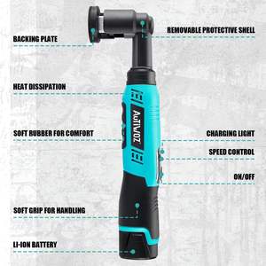 Mini Lucidatrice per Auto Cordless AUTIWOZ da 1/2/3 Pollici RO/DA a 6 Velocità con Batteria agli Ioni di Litio da 2000mAh Macchina per la Lucidatura e il Detailing dell'Auto - Product Image 2