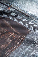 Impression numérique 3D personnalisée Trompe L'oeil Patchwork Couture Distinctive Homme Baggy Jeans Bouton Décoration Jambe Large Streetwear