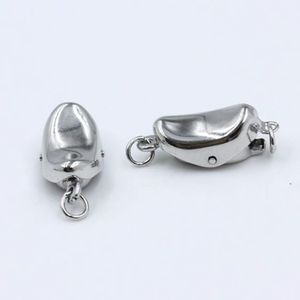Fermoir demi-lune en acier inoxydable taille moyenne pour la fabrication de bracelets et colliers DIY - Product Image 3