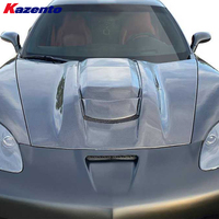 Pour Corvette C6 06-13 Capot de refroidissement ventilé avant en fibre de carbone style KZB