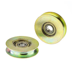 Stahlkugel lager Mitte Nut Schiebe schirm Tür Nylon Feder spann rolle Möbel Nachlauf - Product Image 4