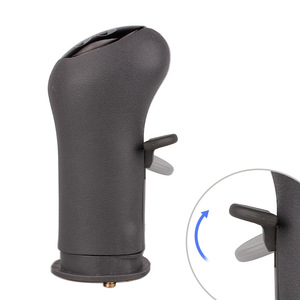 Volvo Gear <b>Shift</b> <b>Knob</b> 20488067 Black Leather Ergonomic For Medium Heavy Duty Trucks - Product Image 1