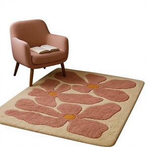 Alfombras Modernas de Diseño Hechas a Mano para Sala de Estar, de Lana, con Patrón Indio, Azul y Rojo, Venta al por Mayor, Wilton - Product Image 1