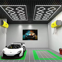 Éclairage hexagonal hexagonal de garage à led Individuellement pour le lavage de voiture