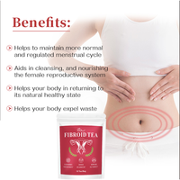 Thé aux herbes naturelles Source Factory pour les fibromes, efficace pour éliminer les toxines et les déchets utérins, et réduire l'inflammation.