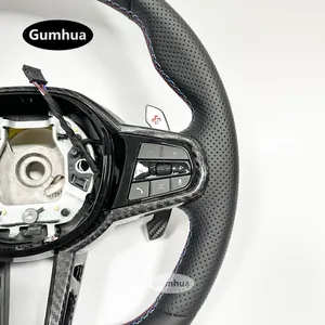 Volante Deportivo CS de Cuero Nappa para X3 G01 X4 G20 G30 G31 G32 G02 G82 G42 G21 G14 M2 G87 M3 G80 M4 G G01, Accesorios para Automóviles - Product Image 3